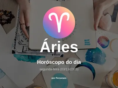 Horóscopo de Áries: veja a previsão para hoje, segunda-feira (03/11/2025)