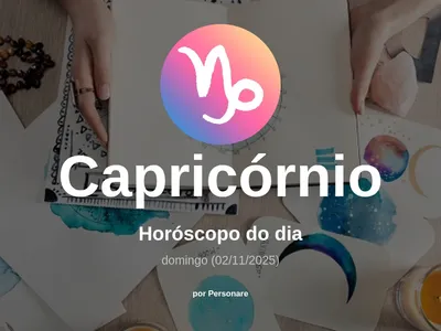 Horóscopo de Capricórnio: veja a previsão para hoje, domingo (02/11/2025)