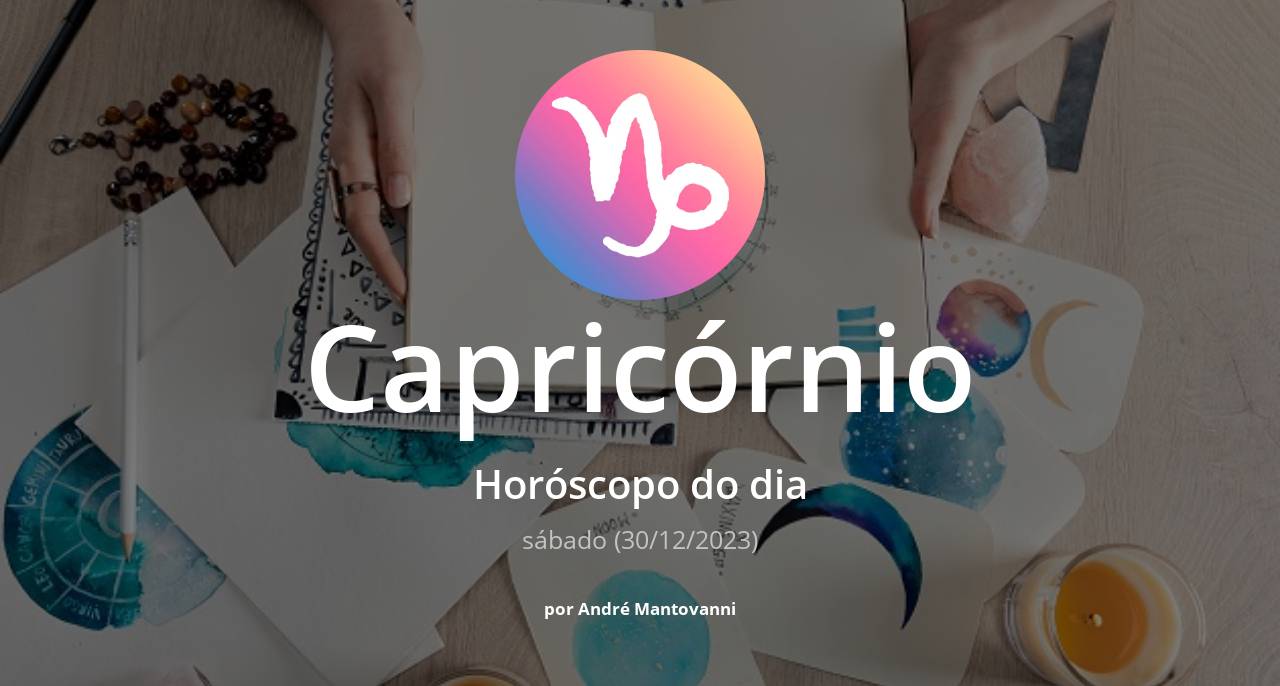 Horóscopo do fim de semana: veja a previsão de Capricórnio para sábado e domingo