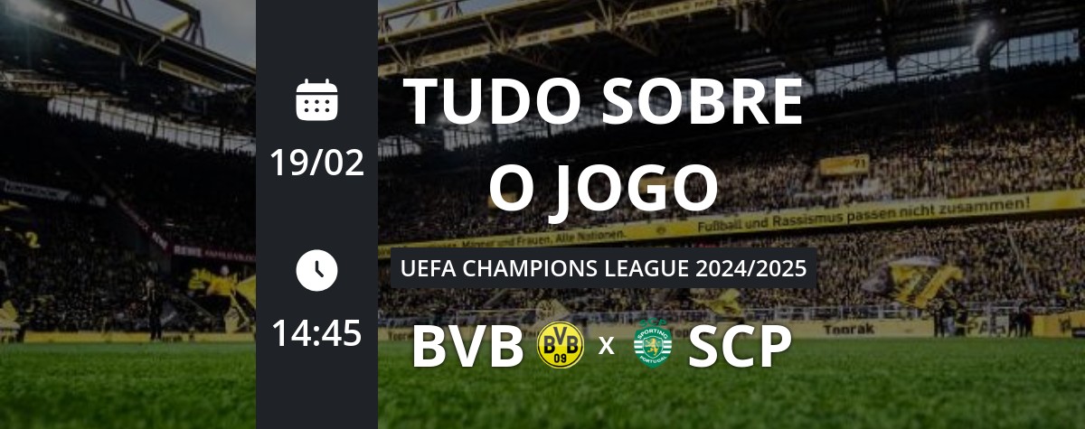 Borussia Dortmund x Sporting Lisboa: placar ao vivo, escalações, lances ...