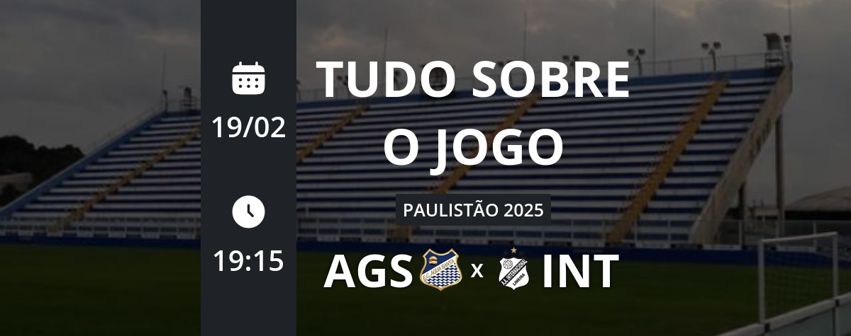 Água Santa x Inter de Limeira: que horas é o jogo hoje, onde vai ser e mais