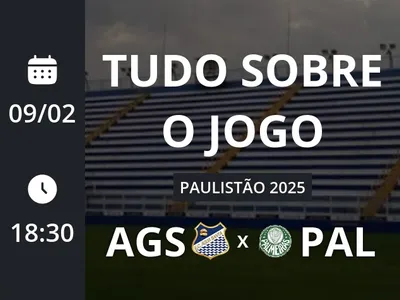 Água Santa x Palmeiras: placar ao vivo, escalações, lances, gols e mais