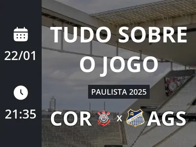 Corinthians x Água Santa: que horas é o jogo hoje, onde vai ser e mais