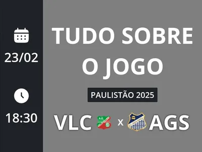 Velo Clube-SP x Água Santa: que horas é o jogo hoje, onde vai ser e mais