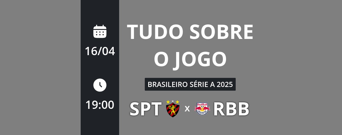 Sport x Red Bull Bragantino: placar ao vivo, escalações, lances, gols e mais