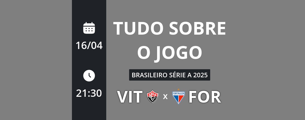Vitória x Fortaleza: placar ao vivo, escalações, lances, gols e mais