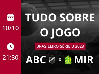 ABC x Mirassol: que horas é o jogo hoje, onde vai ser e mais