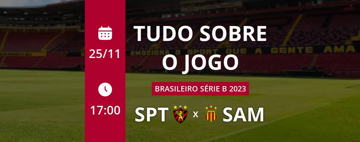 Sport x Sampaio Corrêa: que horas é o jogo hoje, onde vai ser e mais