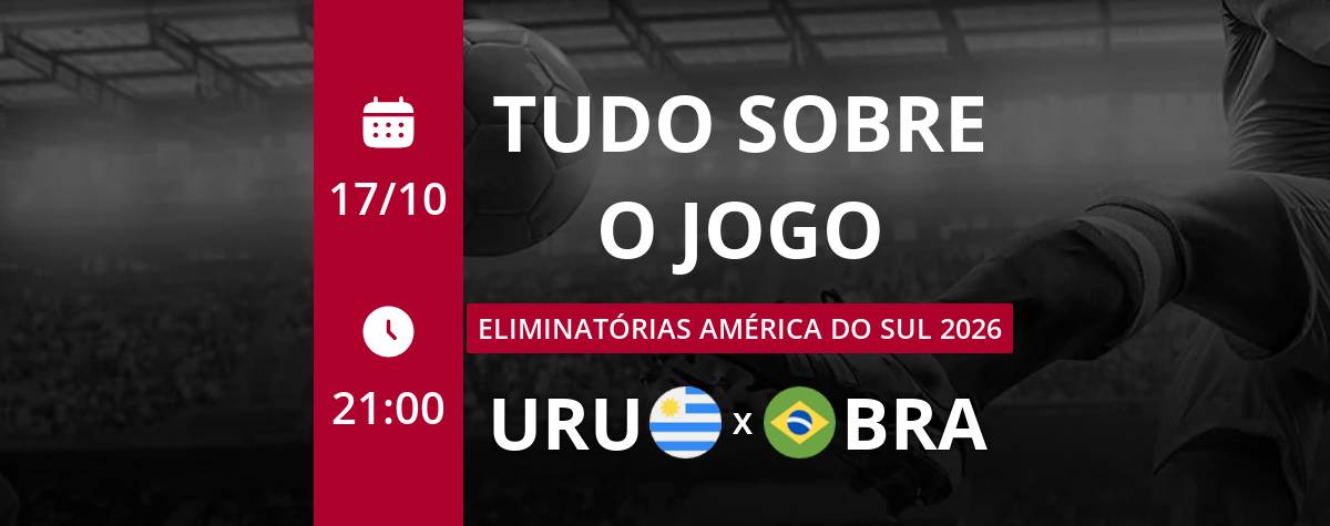 Uruguai x Brasil: que horas é o jogo hoje, onde vai ser e mais
