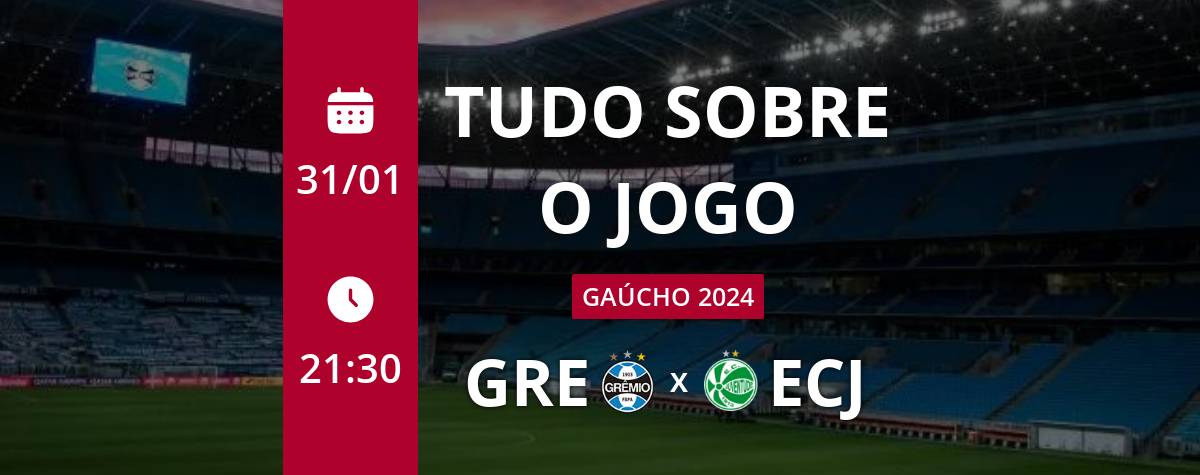 Grêmio x Juventude: que horas é o jogo hoje, onde vai ser e mais