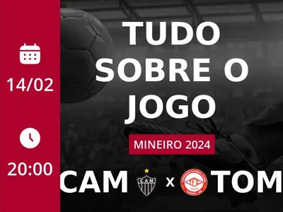 Atlético-MG x Tombense: que horas é o jogo hoje, onde vai ser e mais