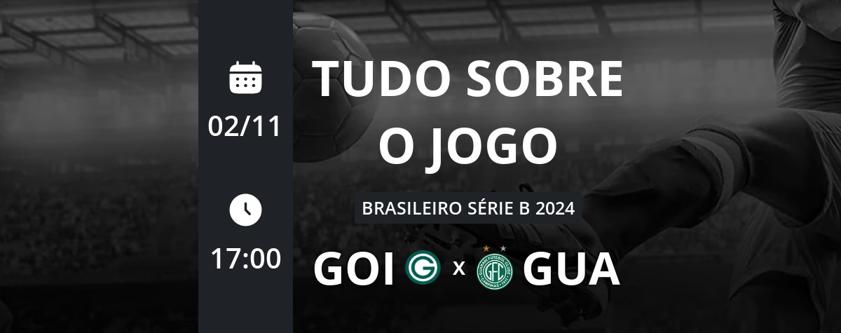 Goiás x Guarani: placar ao vivo, escalações, lances, gols e mais